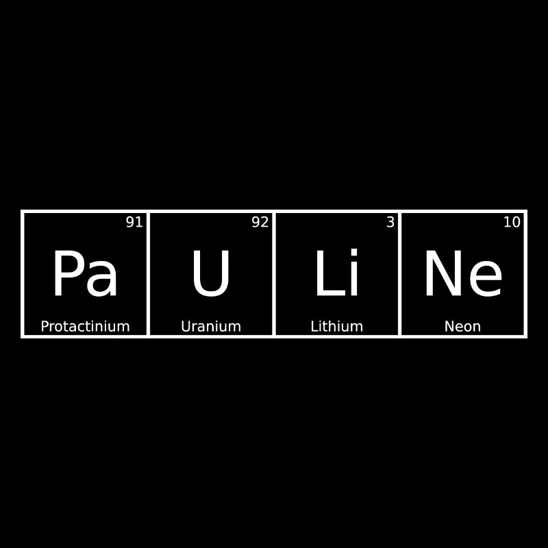 Pauline Surname First Name Chemistry Periodic Table Element