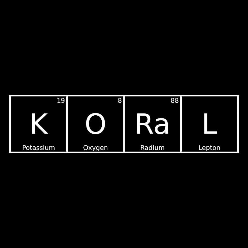Koral Name First Name Chemistry Periodic Table Elements