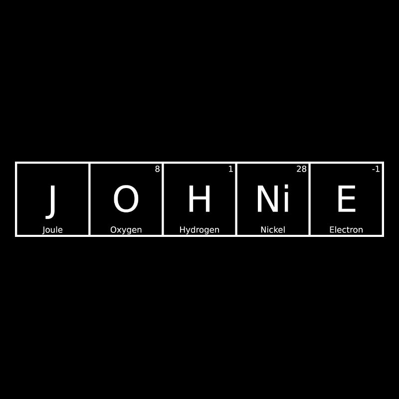 Johnie Name First Name Chemistry Periodic Table Elements