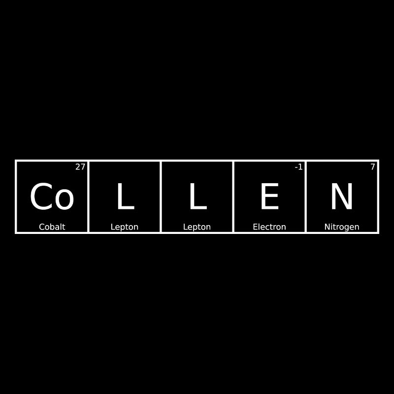 Collen Name First Name Chemistry Periodic Table Elements