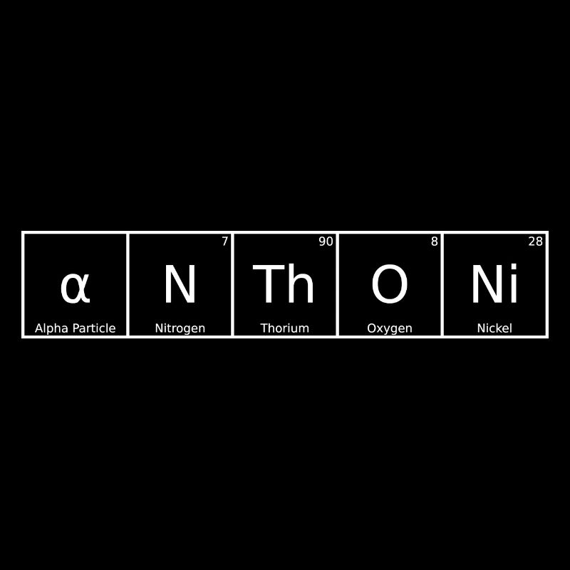 Anthoni Name First Name Chemistry Periodic Table Element
