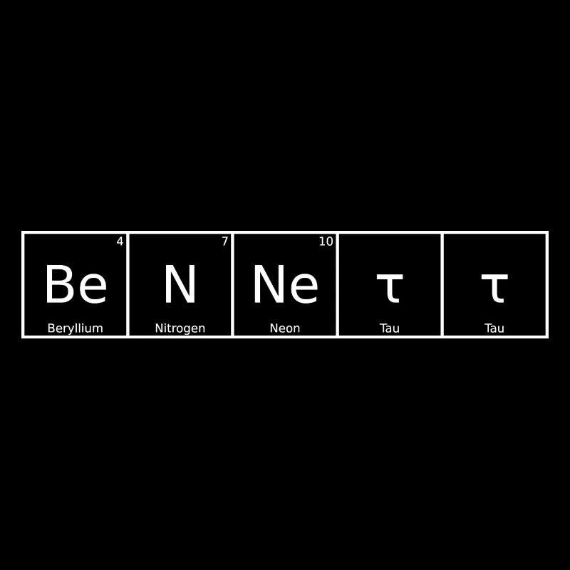Bennett Surname First Name Chemistry Periodic Table Element