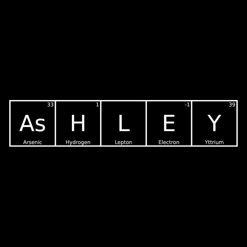 Ashley Name First Name Chemistry Periodic Table Elements