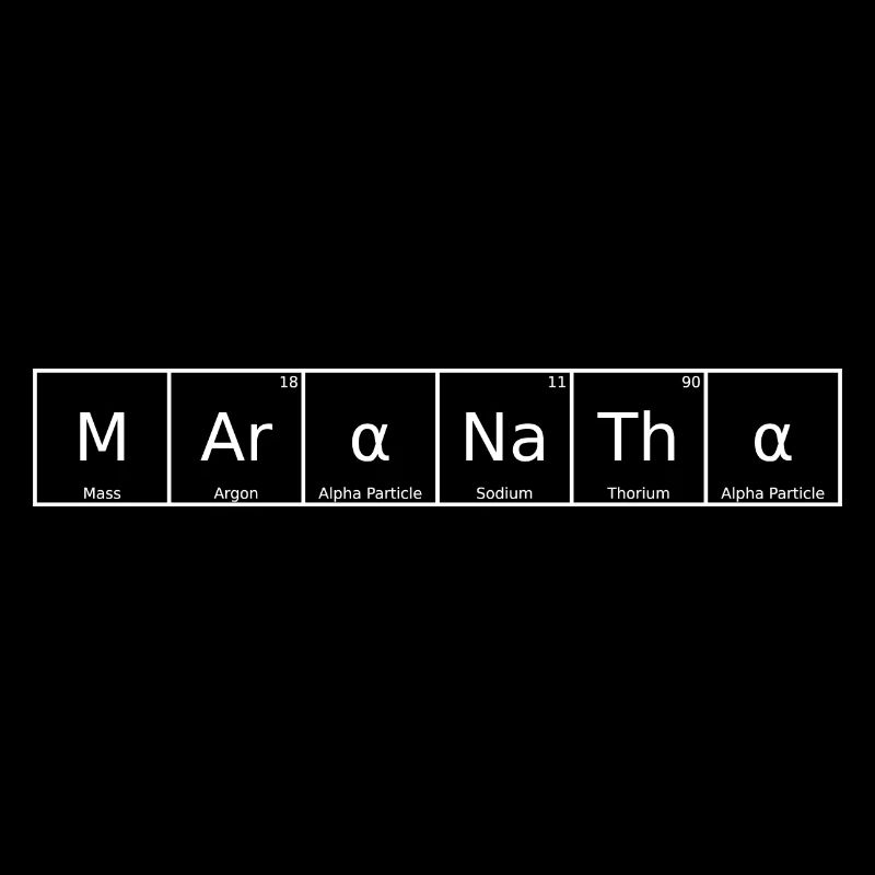 Maranatha Name First Name Chemistry Periodic Table