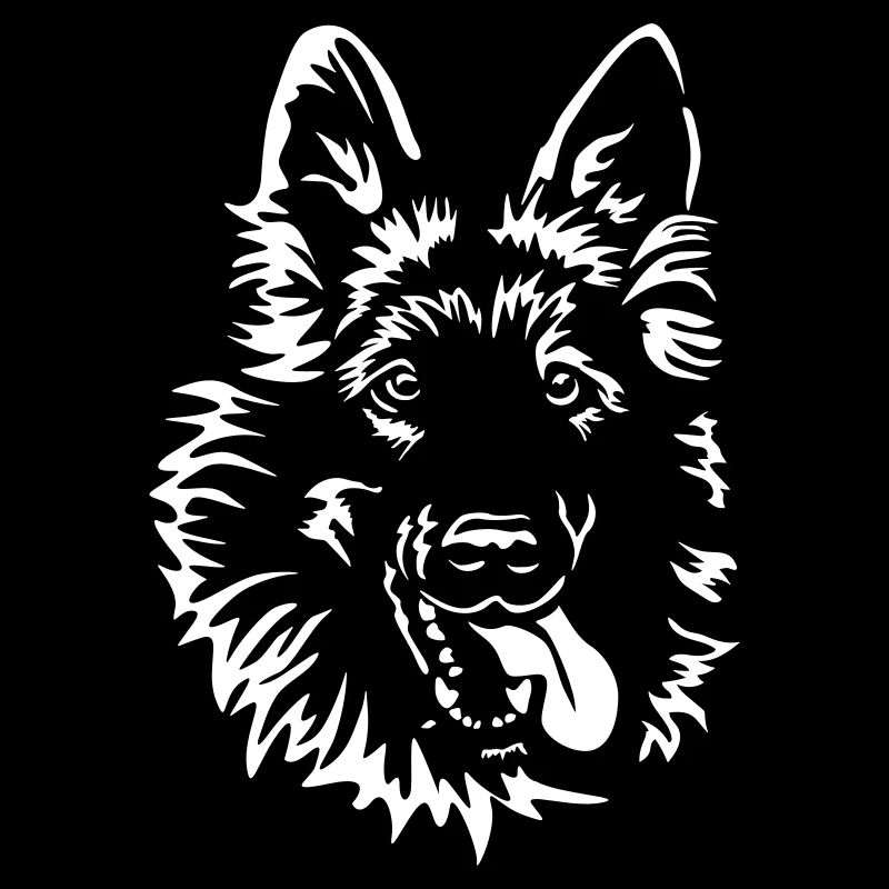 German Shepherd Head "Black Edition"