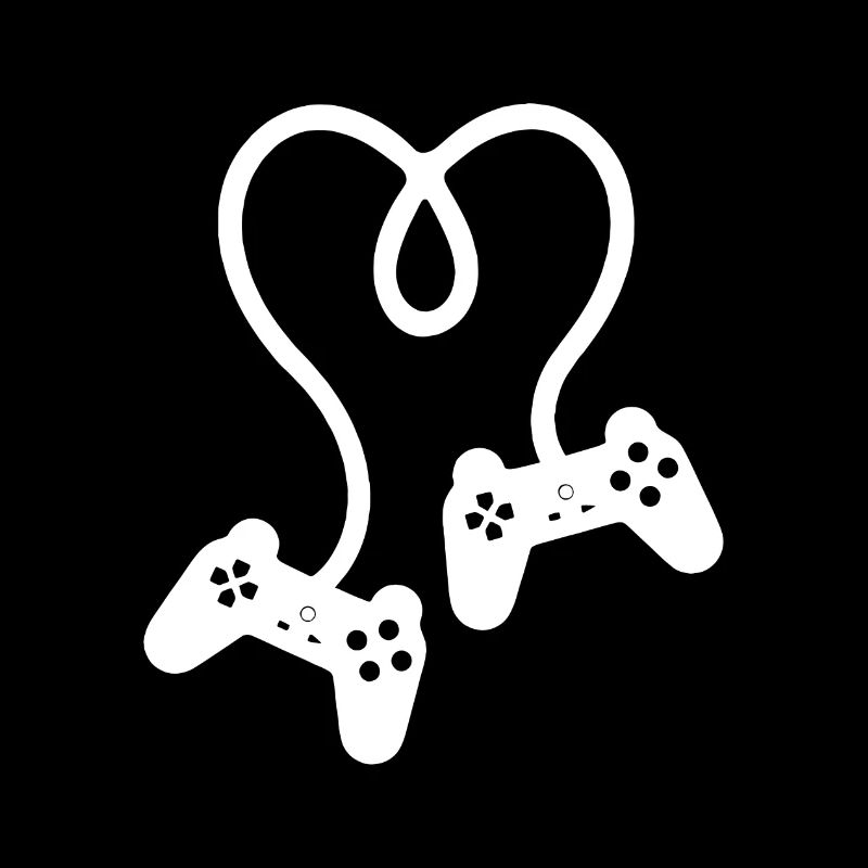 Gaming Gamer Liebe Videospiele Herz Controller
