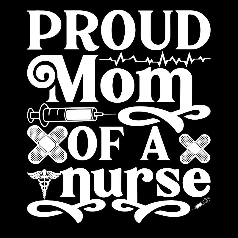 Stolze Mutter einer Krankenschwester