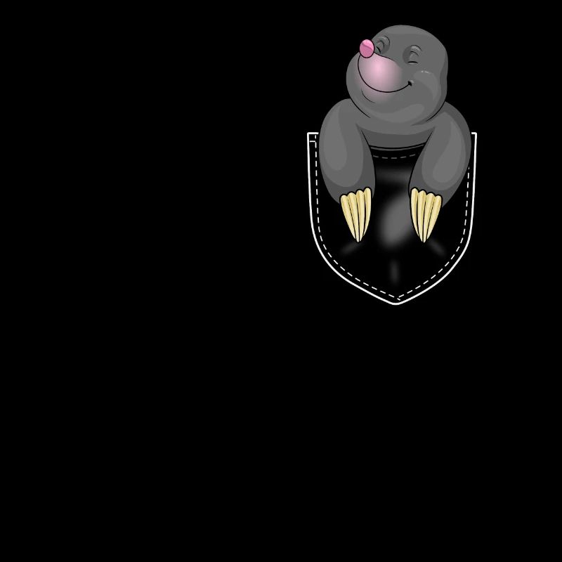 Funny Breast Pocket Mole Lover Gift Idea
