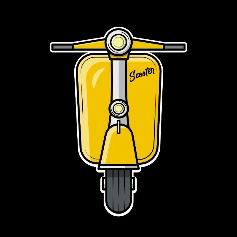 Scooter Motorroller Roller gelb