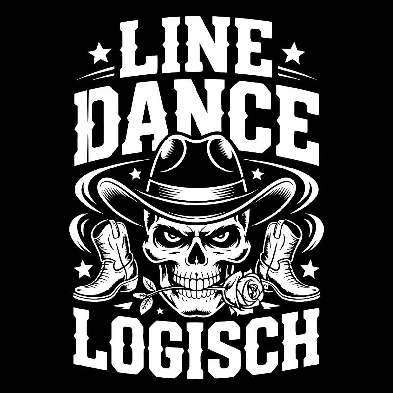 Line Dance Schädel Cowboy