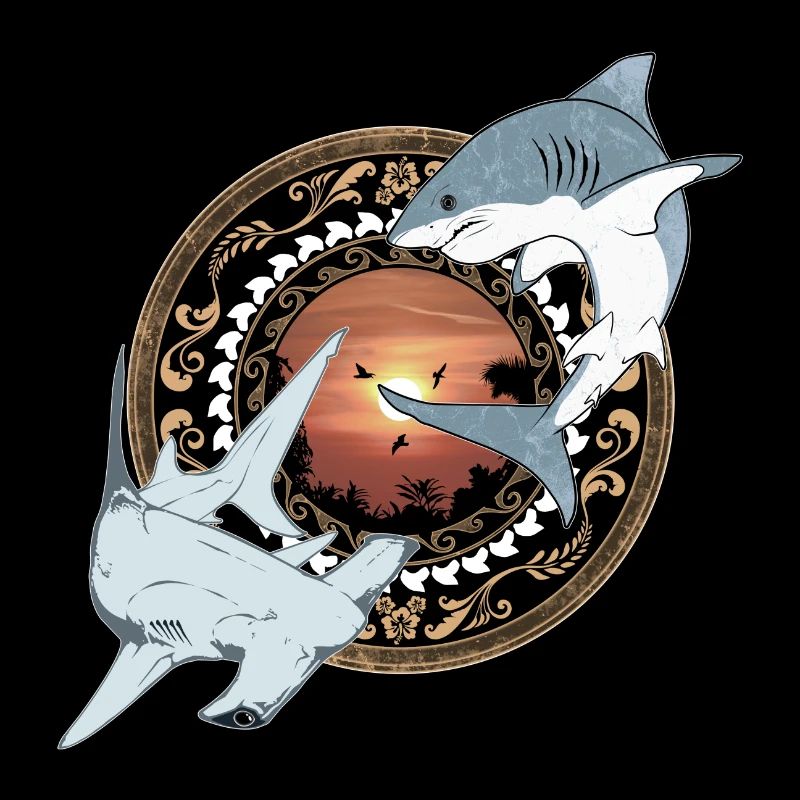 Hammerhead Great White Shark Hawaiian