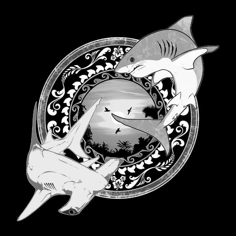 Hammerhead Great White Shark Hawaiian