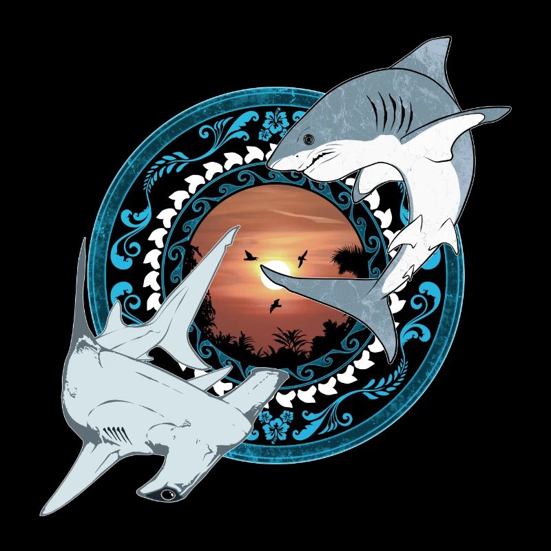 Hammerhead Great White Shark Hawaiian