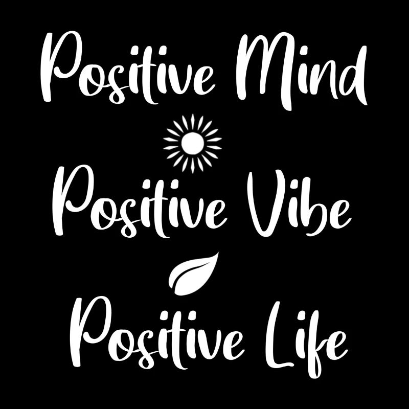 Esprit positif, ambiance positive, conception de vie positive