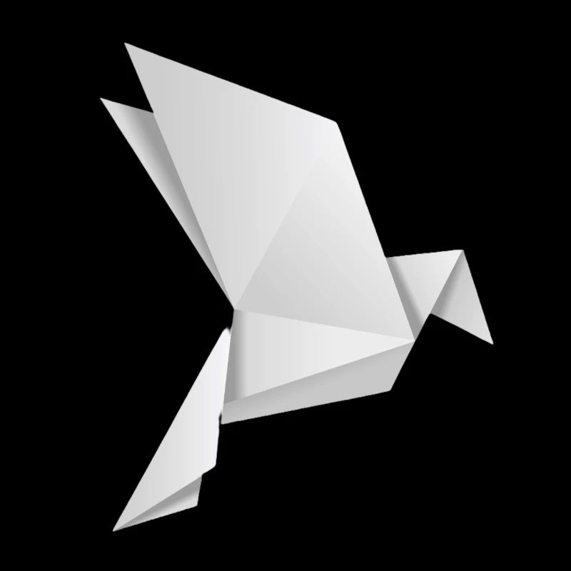 Origami Vogel Friedenstaube