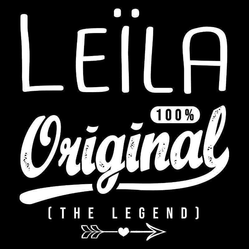 Leïla ORIGINAL personalized Arabic name Leïla