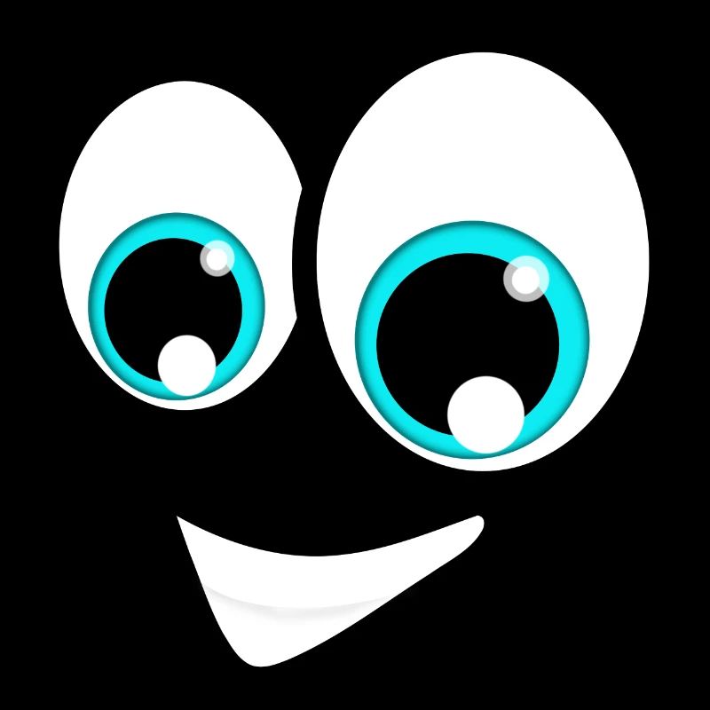 Yeux de dessin animé de visage
