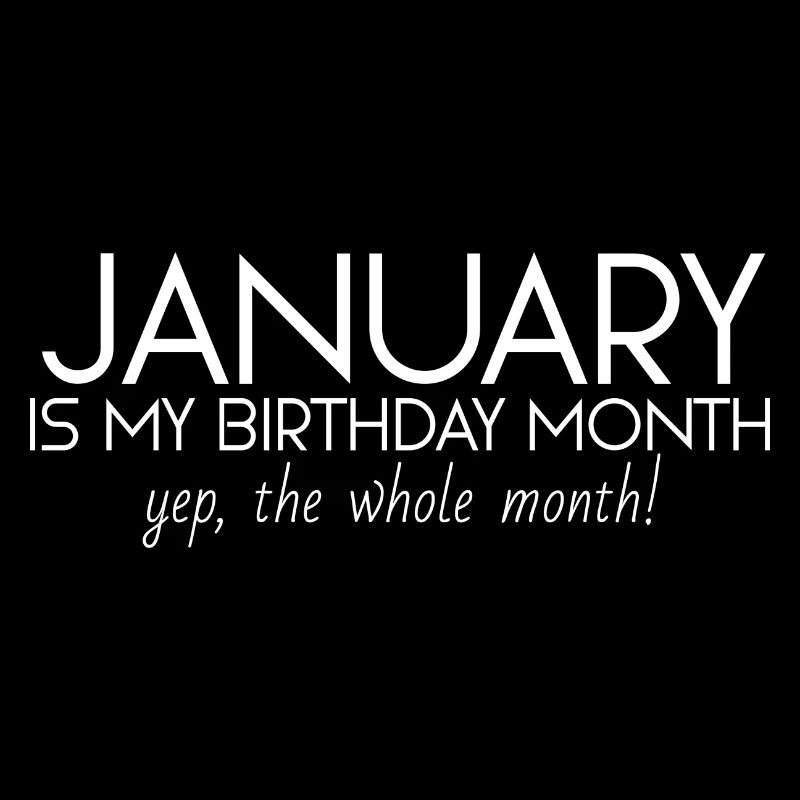 Janvier est mon mois d’anniversaire