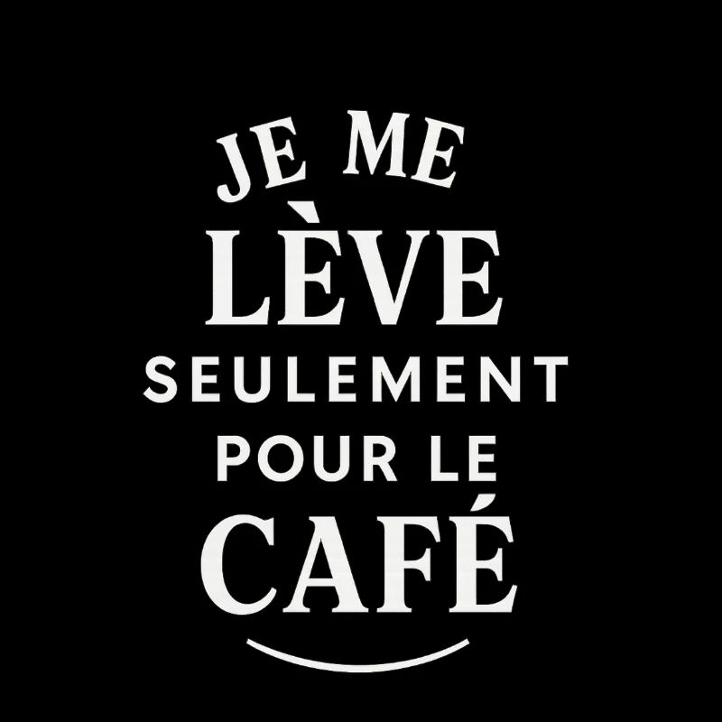 I get up for coffee