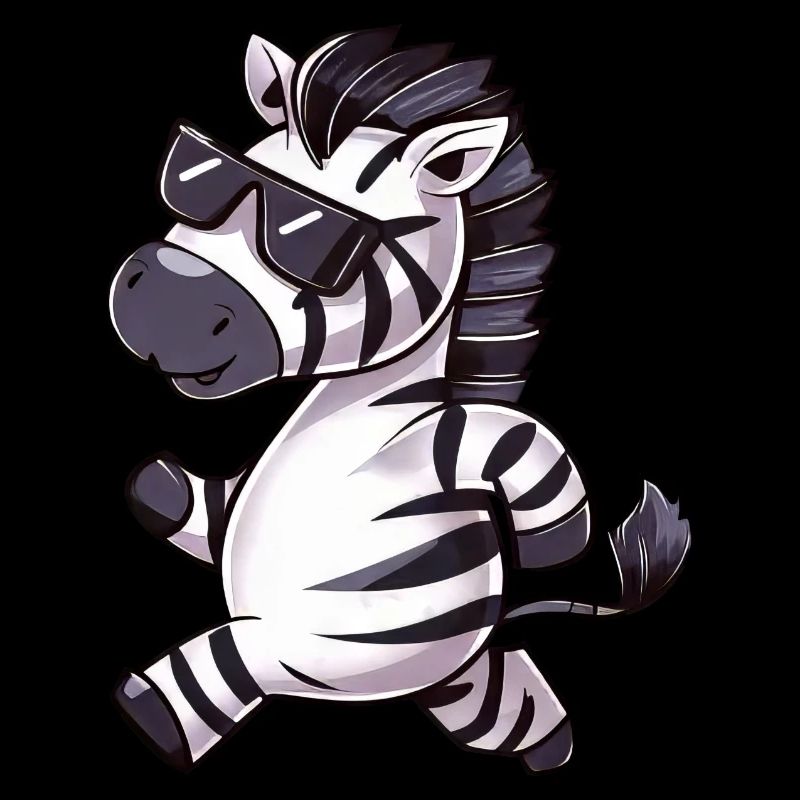 Zebra Runner Marathon Jogging Athletic