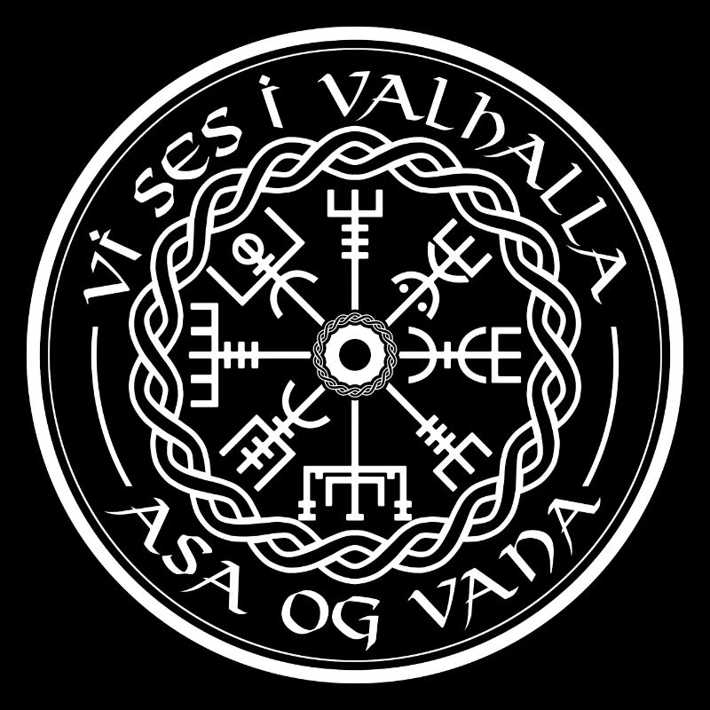 Vegvisir Vikinger Walhalla Spruch Kompass