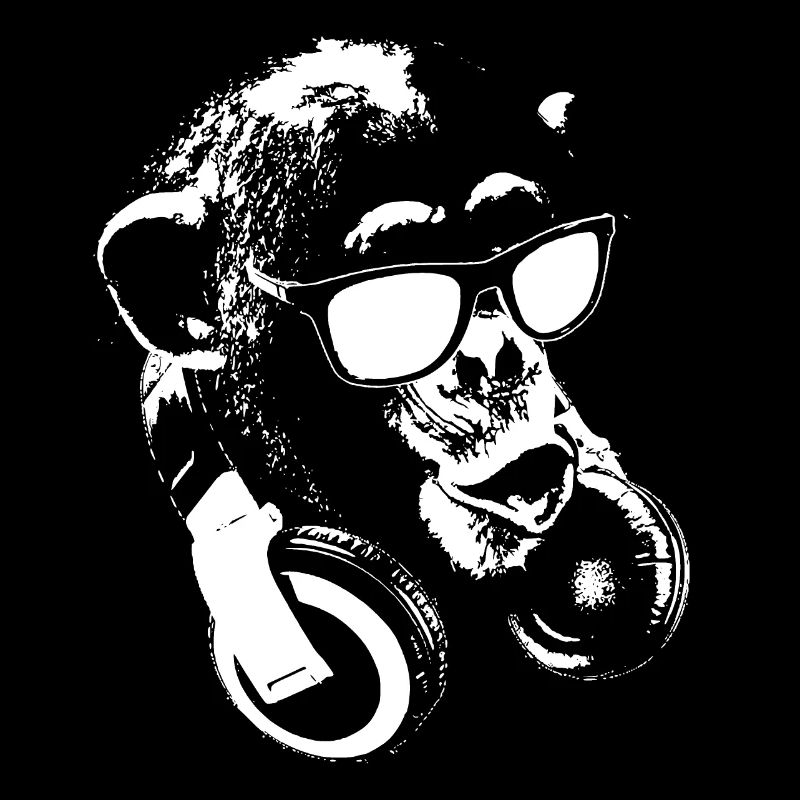 Monkey DJ White