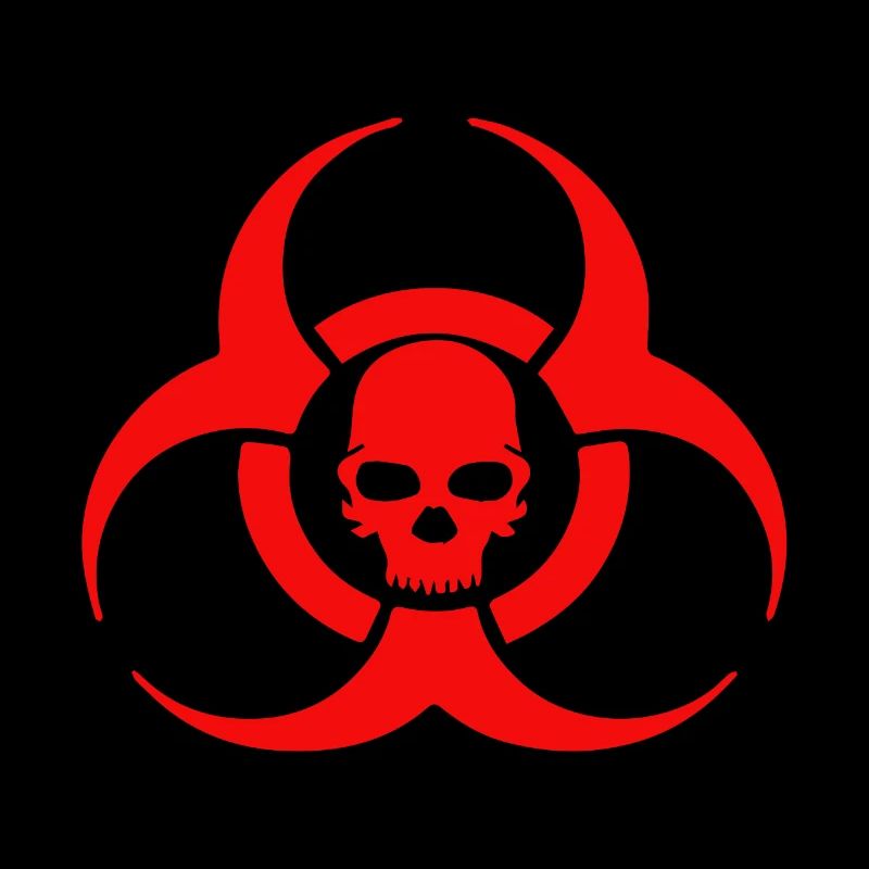 Biohazard Skull Icon