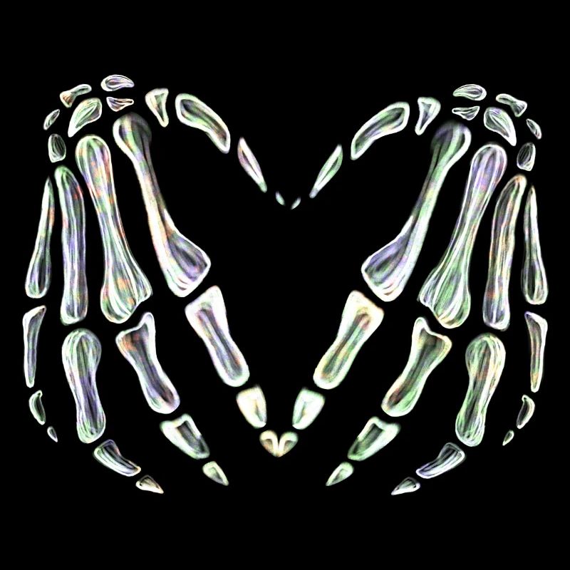 Skeleton Hands Heart | Spooky & stylish design