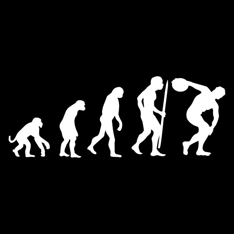 Evolution discus throw Athlete discus thrower