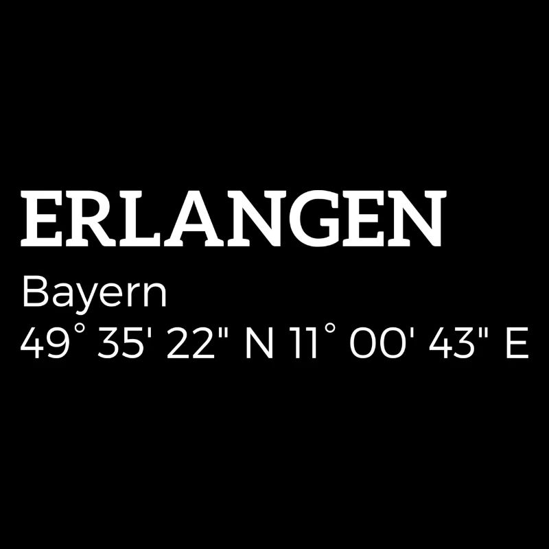 Erlangen Bavière coordonnées