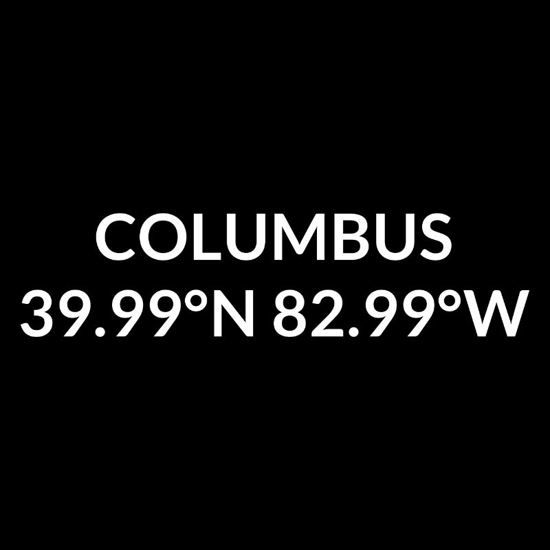 Columbus, Ohio, USA Coordinates