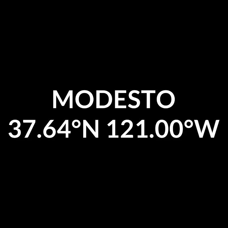 Modesto, California, USA Coordinates