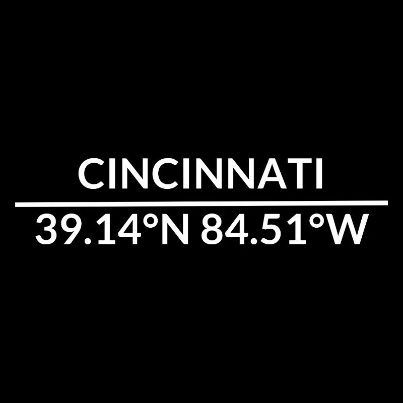 Cincinnati, Ohio, USA Coordinates