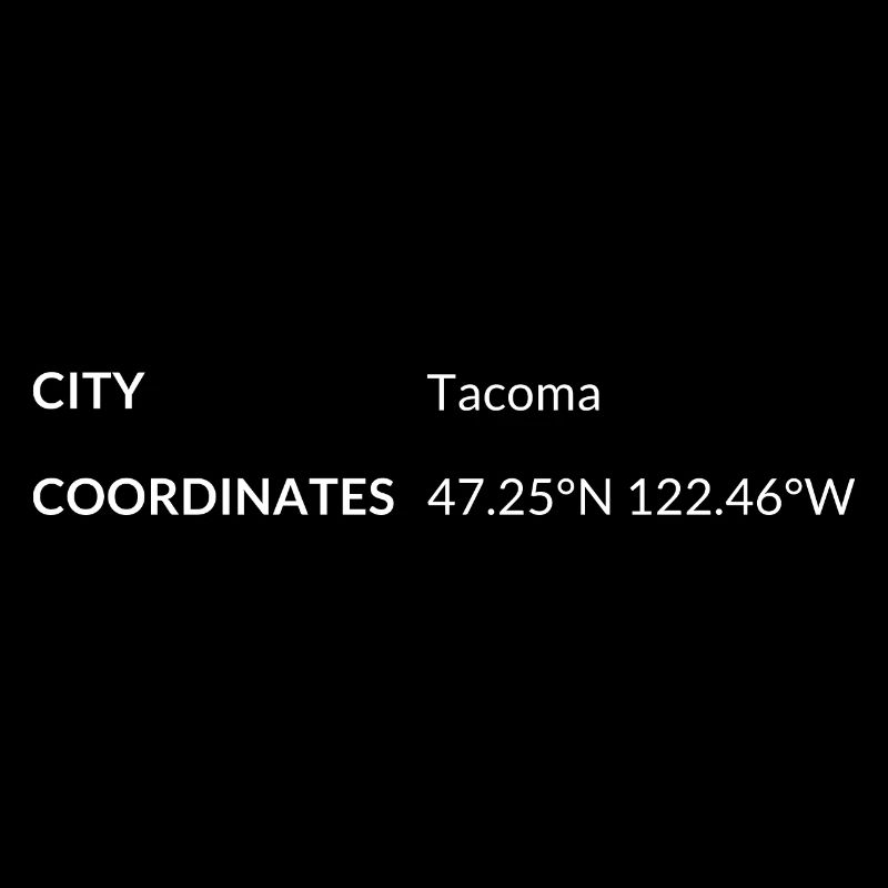 Tacoma, Washington, USA coordinates