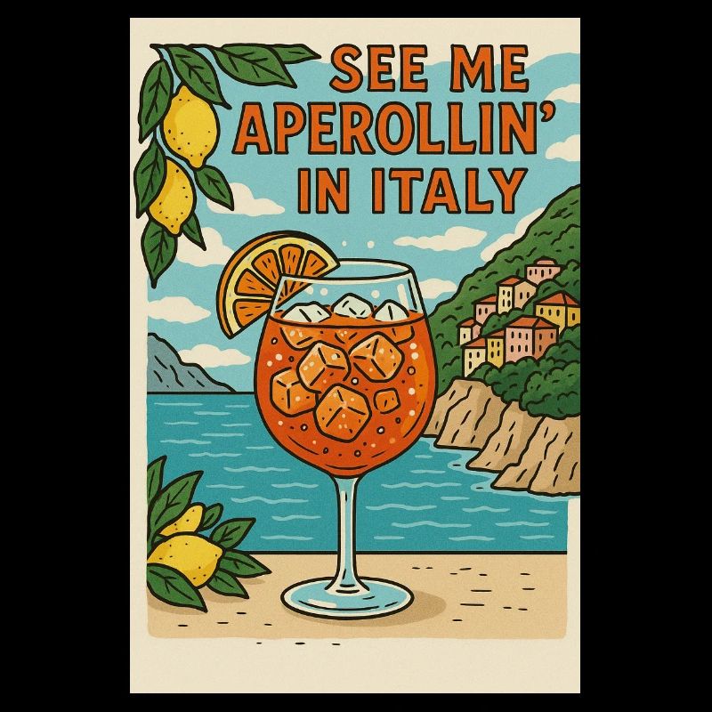 Conception de dessin animé Spritz italien