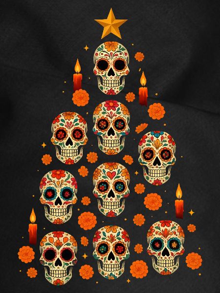 Sugar Skull Christmas Tree Design