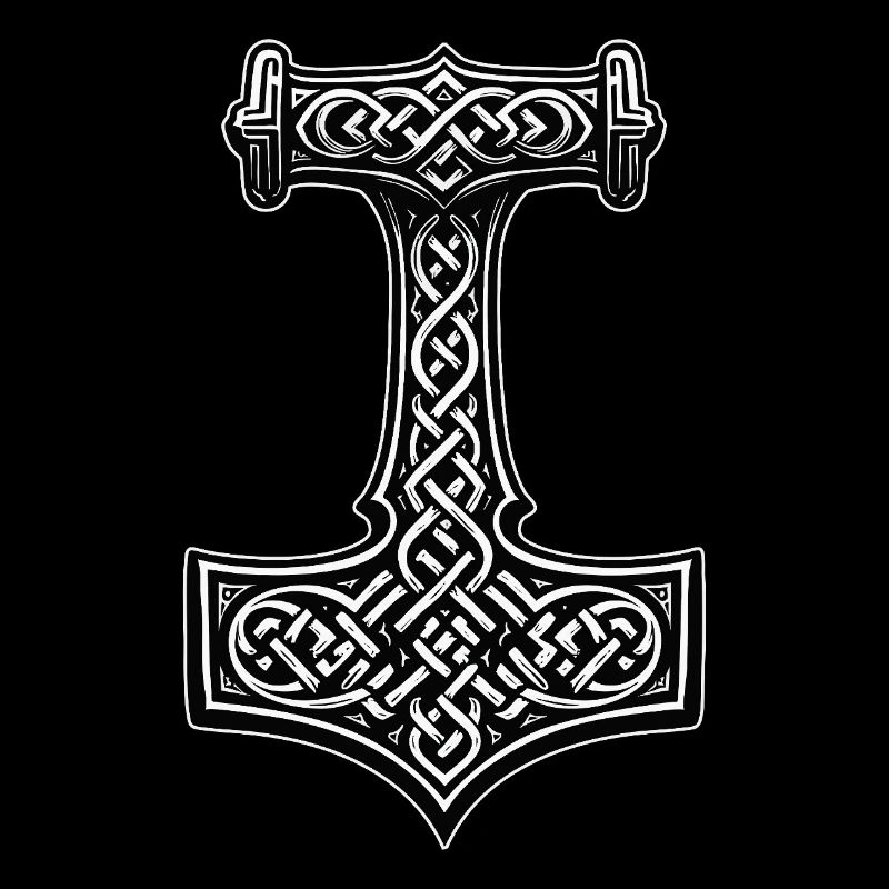 Mjölnir Viking knot symbol