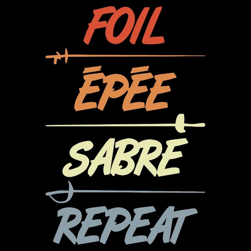 Répétition du sabre épée en feuille d’aluminium