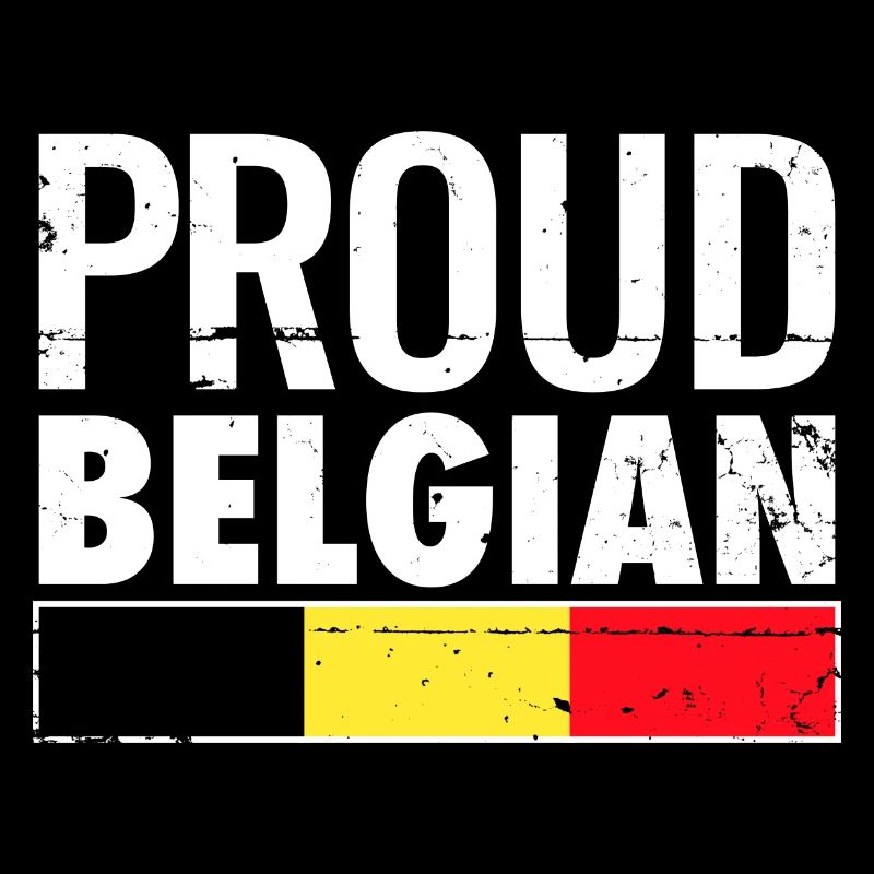 Fier drapeau belge belge