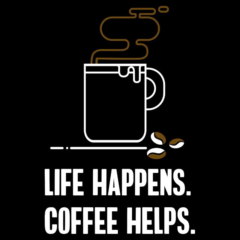 coffee helps barrista caffeine café office slogan lol