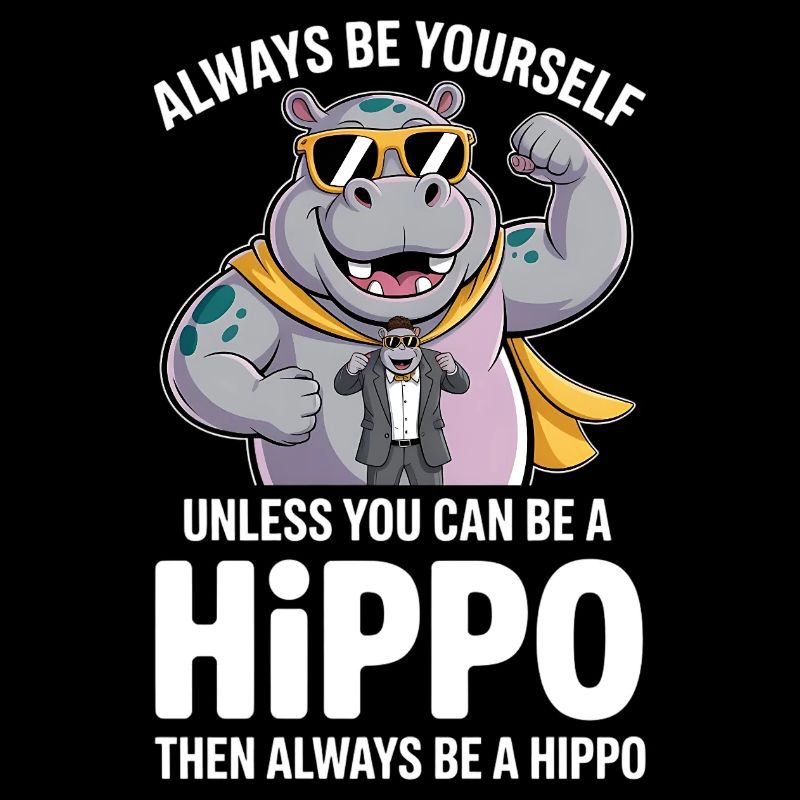 Sei immer du selbst, es sei denn, du kannst ein Nilpferd sein