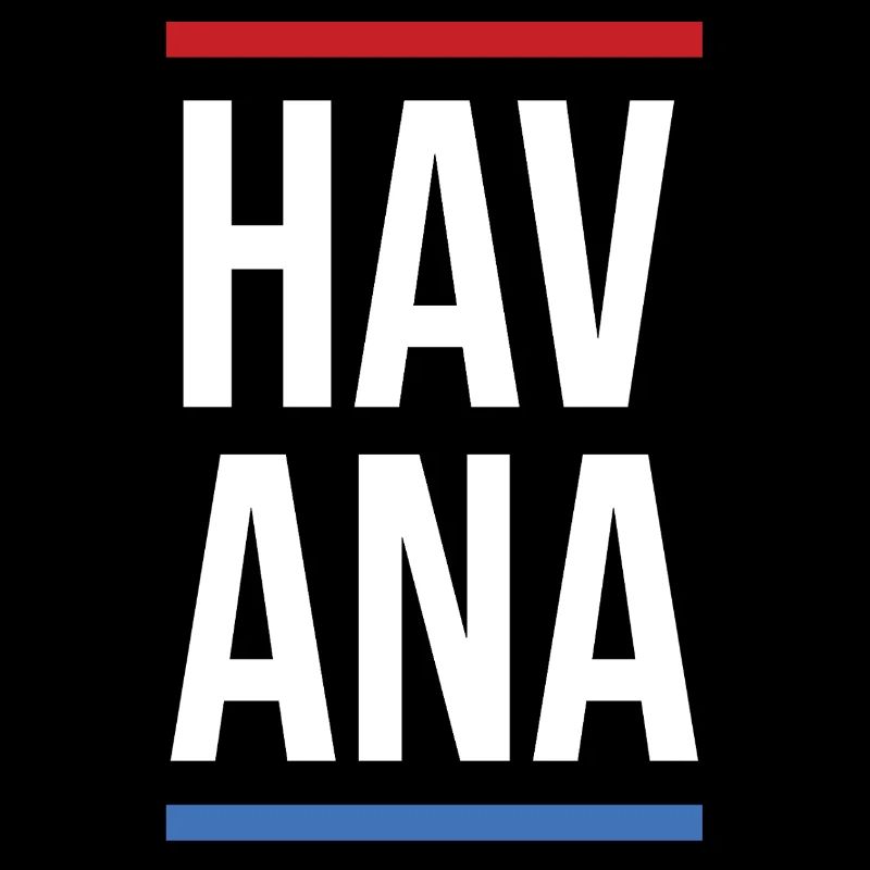 Havana Bold Mono with Red Blue Stripes