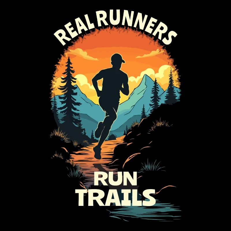 Echte Läufer laufen Trails - Trail Running