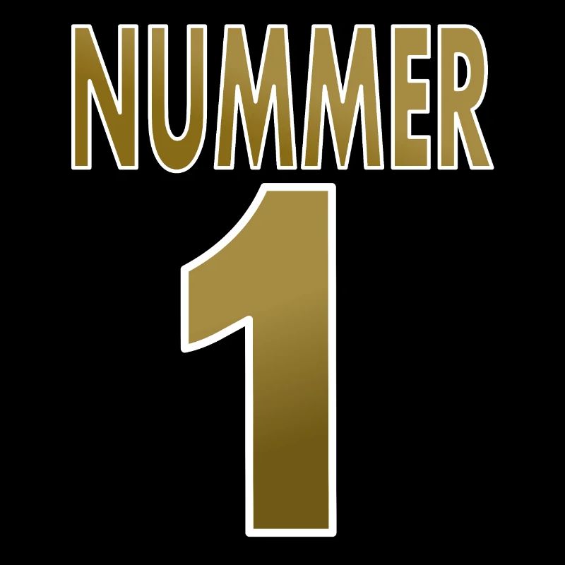 Nummer eins Nummer 1 Number one Zahl eins Geschenk