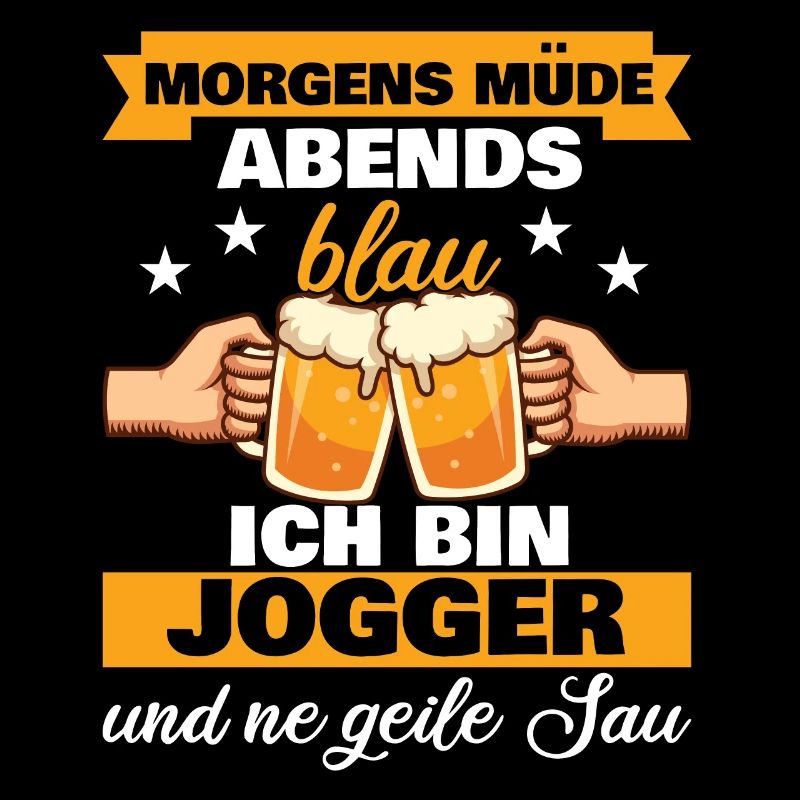 Morgens Müde Abends Blau Jogger