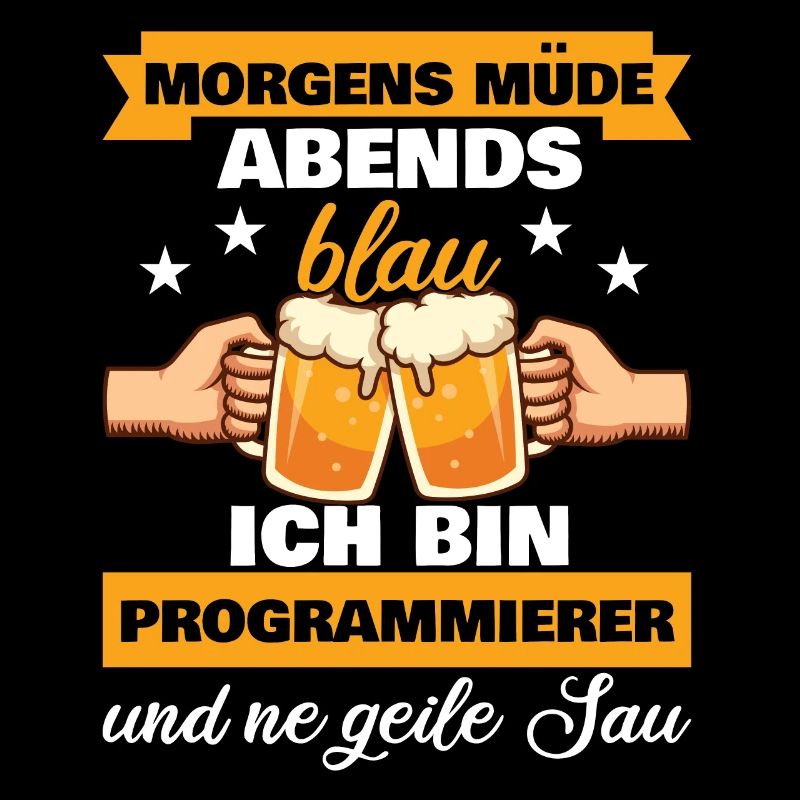 Morgens Müde Abends Blau Programmierer