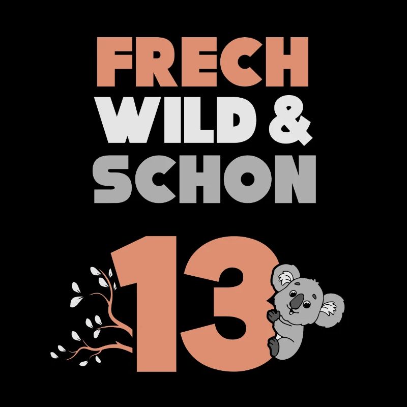 13 Jahre Geburtstag Junge Mädchen Koala