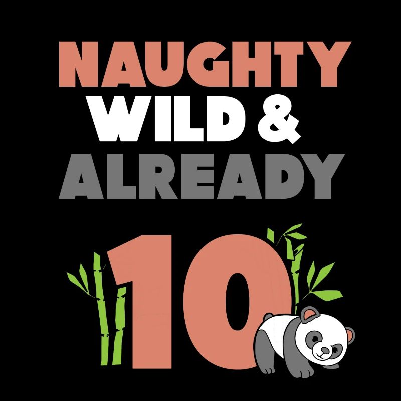 10 Jahre Geburtstag Junge Mädchen Panda