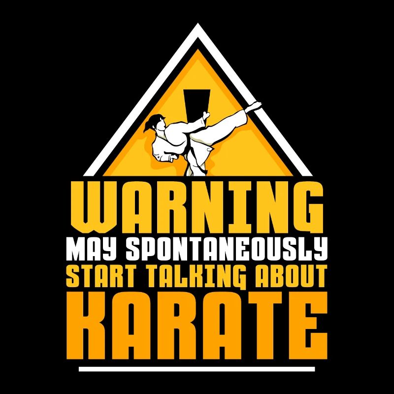 spontaneously start talking about Karate