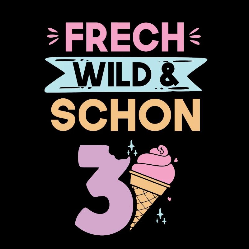 3 Jahre Geburtstag Junge Mädchen Eis essen